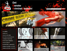 Tablet Screenshot of detdanskekriminalakademi.dk